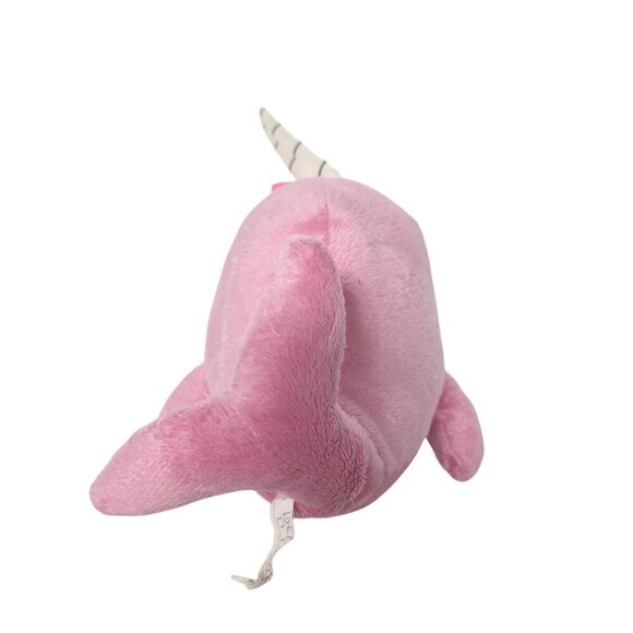 Ideal Toys Pink Narwhal Plush Stuffed Animal 8 Inch - Picture 4 of 7